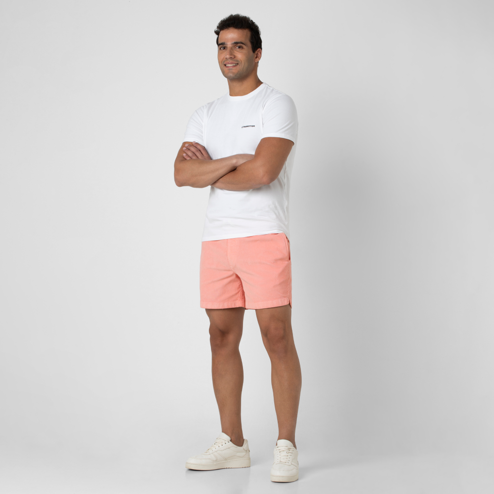 Casual Drawstring Shorts With Elastic Waistband-Waves And Trunks