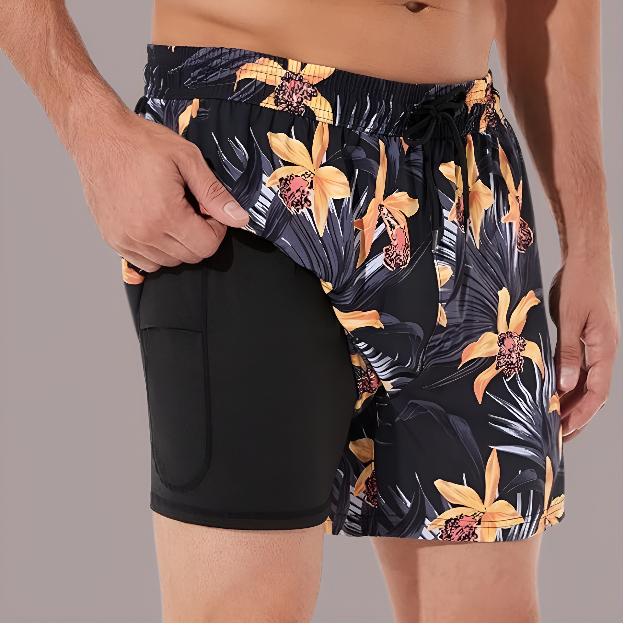 Swim Trunks Swim Shorts for Men Quick Dry 5 inch Inseam