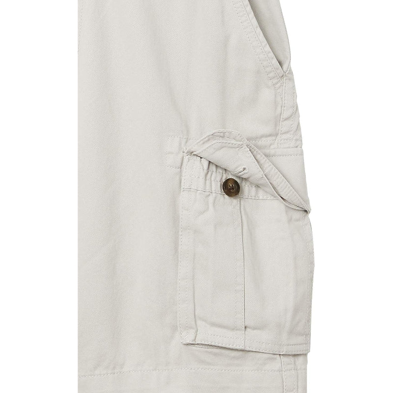 Button Closure Classic Fit Cargo Short-Waves And Trunks