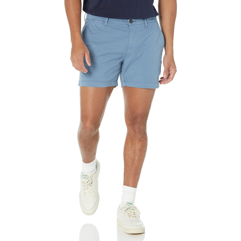 Slim Fit Flat Stretch Chino Short-Waves And Trunks
