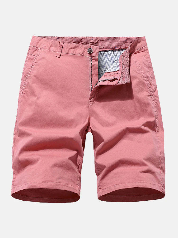 Plain Chino Shorts With Pocket-Waves And Trunks