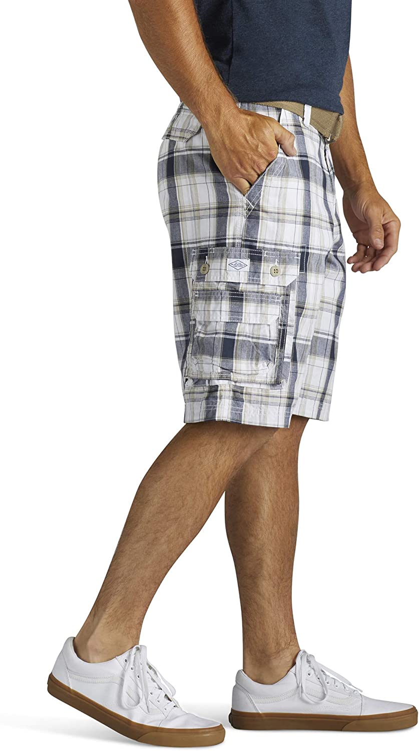 Durable Twill Belted Cargo Shorts-Waves And Trunks