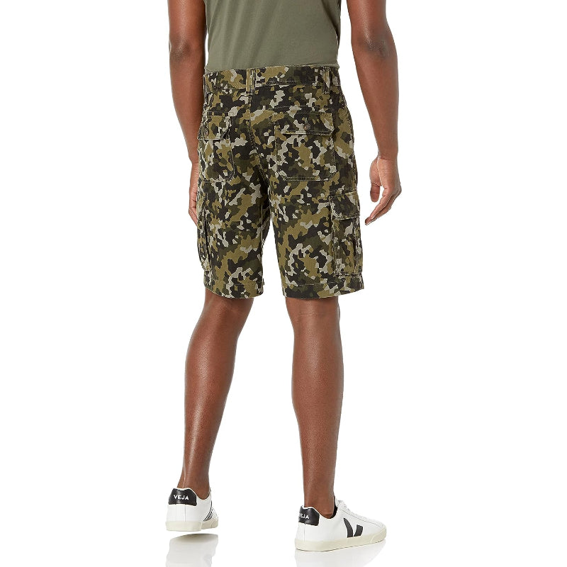 Classic Fit Button Closure Cargo Short-Waves And Trunks
