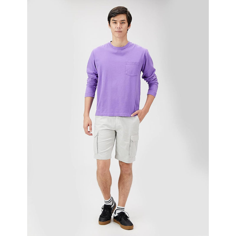 Button Closure Classic Fit Cargo Short-Waves And Trunks