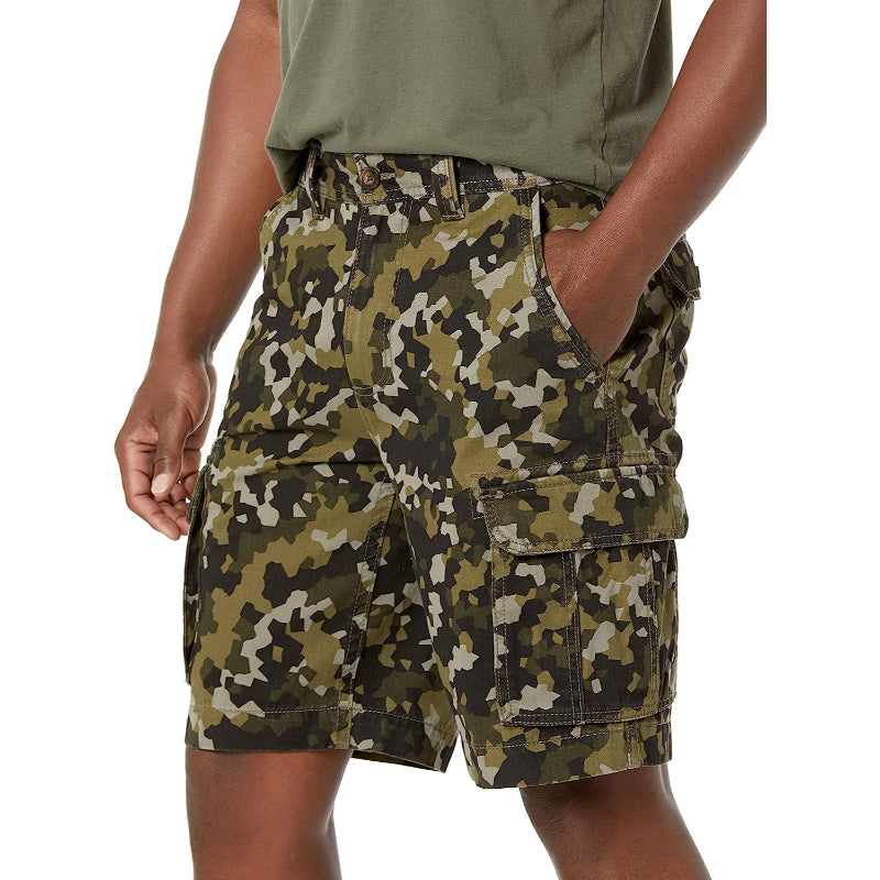 Classic Fit Button Closure Cargo Short-Waves And Trunks