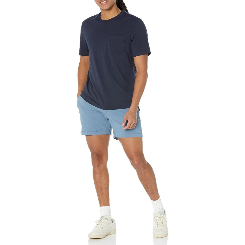 Slim Fit Flat Stretch Chino Short-Waves And Trunks