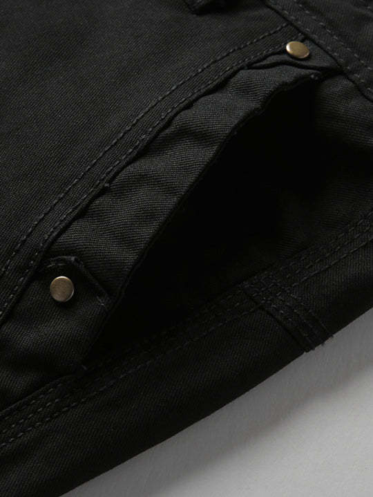 Chino Shorts With Stud Pocket-Waves And Trunks