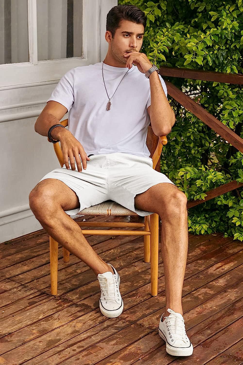Flex Twill Chino Beach Stretch Shorts-Waves And Trunks