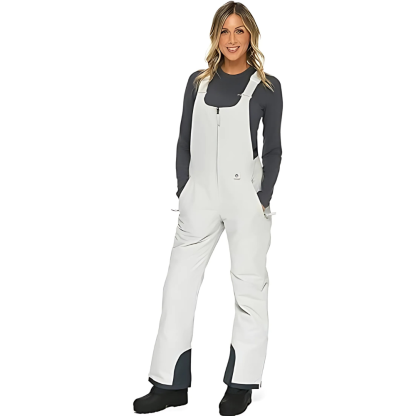 Insulated Adjustable Bib Overalls With Pockets-Waves And Trunks