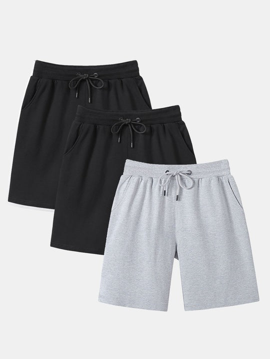 3 Pieces Casual Beach Shorts-Waves And Trunks