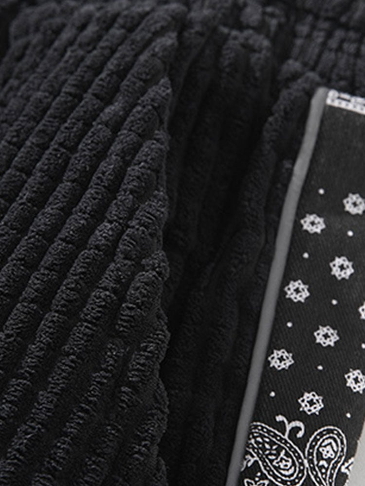 Paisley Print Corduroy Pants-Waves And Trunks