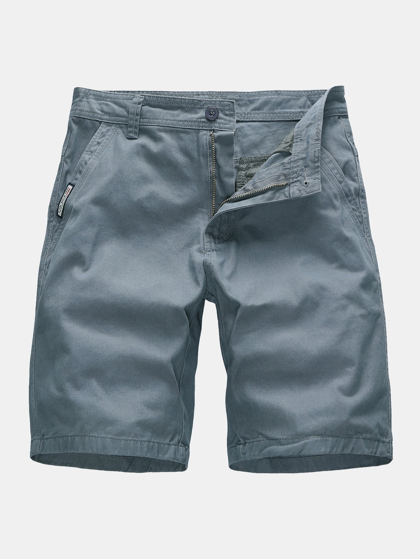 Plain Pattern Chino Shorts-Waves And Trunks
