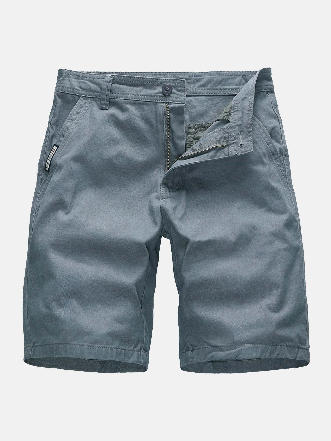 Plain Pattern Chino Shorts-Waves And Trunks