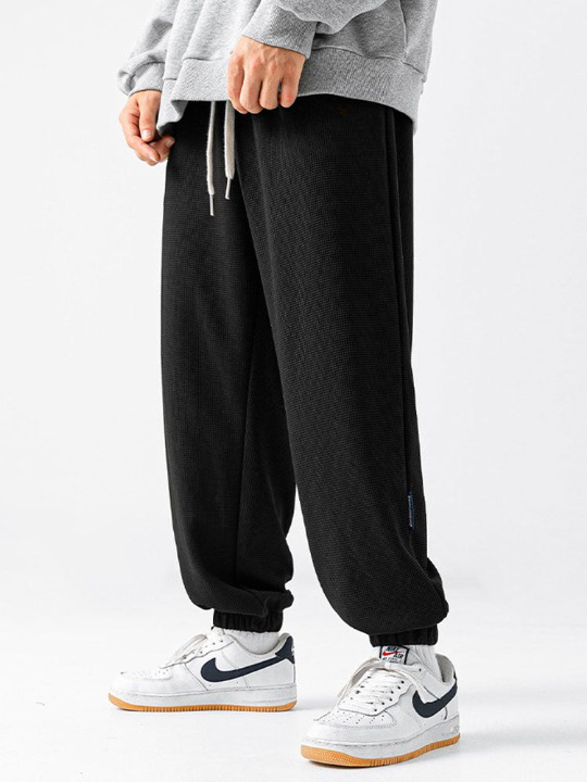 Embroidery Waffle Joggers-Waves And Trunks