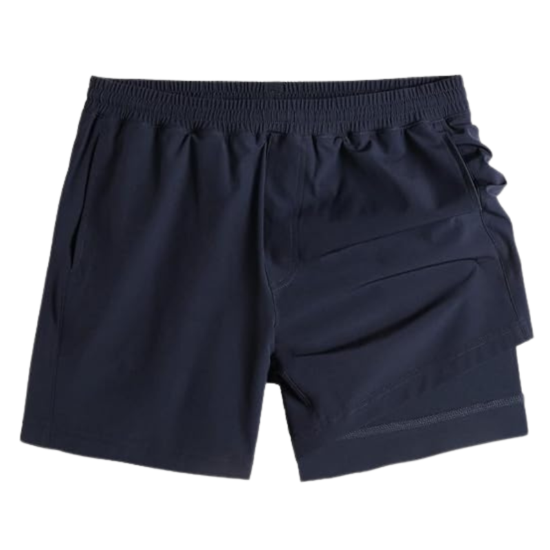 2 In 1 Quick Dry Athletic Shorts – Dual-Layer Design for Performance-Waves And Trunks