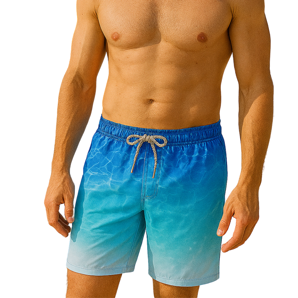 Casual Drawstring Swim Trunks