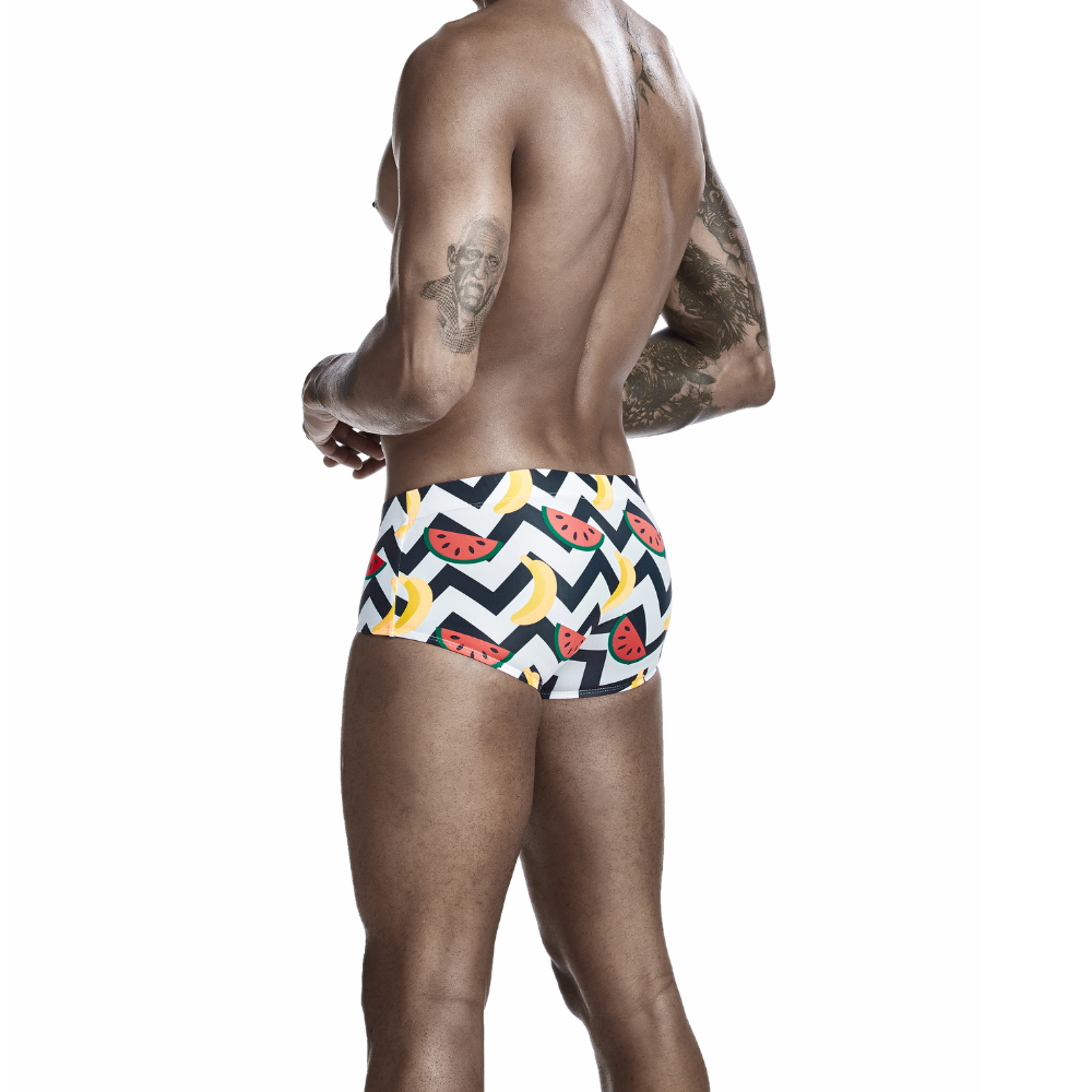 Banana-melon String Summer Brief-Waves And Trunks