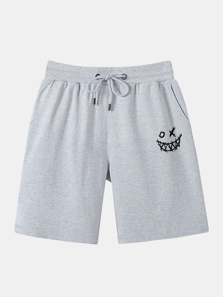 Grimace Print Pattern Mid Length Shorts-Waves And Trunks