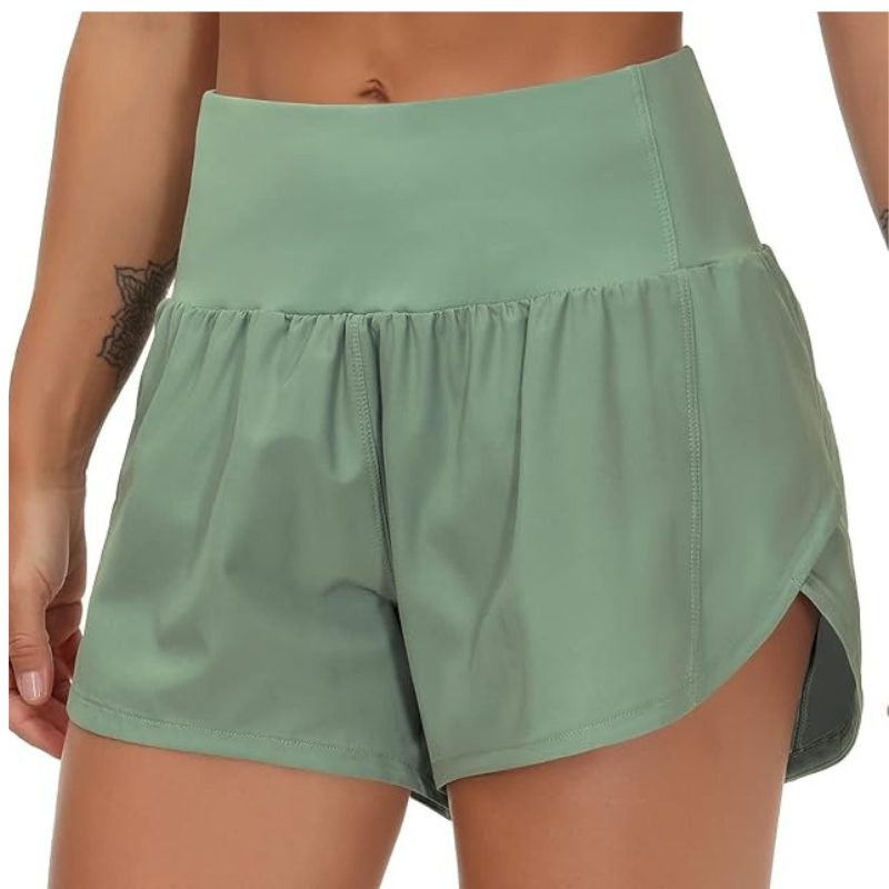 The Active Running Shorts Quick Dry Stretch Fit With Mesh Liner-Waves And Trunks