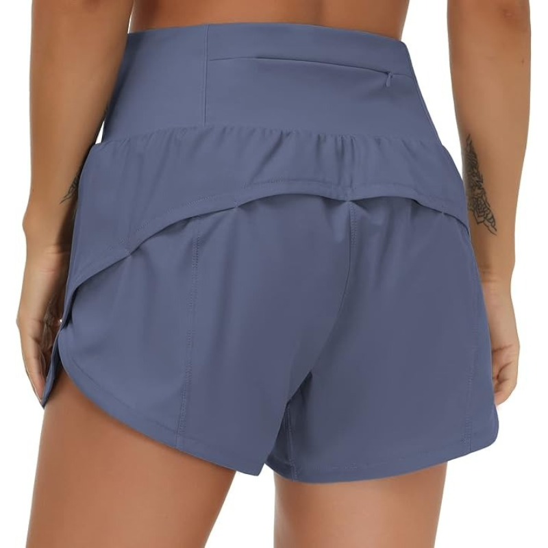 The Active Running Shorts Quick Dry Stretch Fit With Mesh Liner-Waves And Trunks