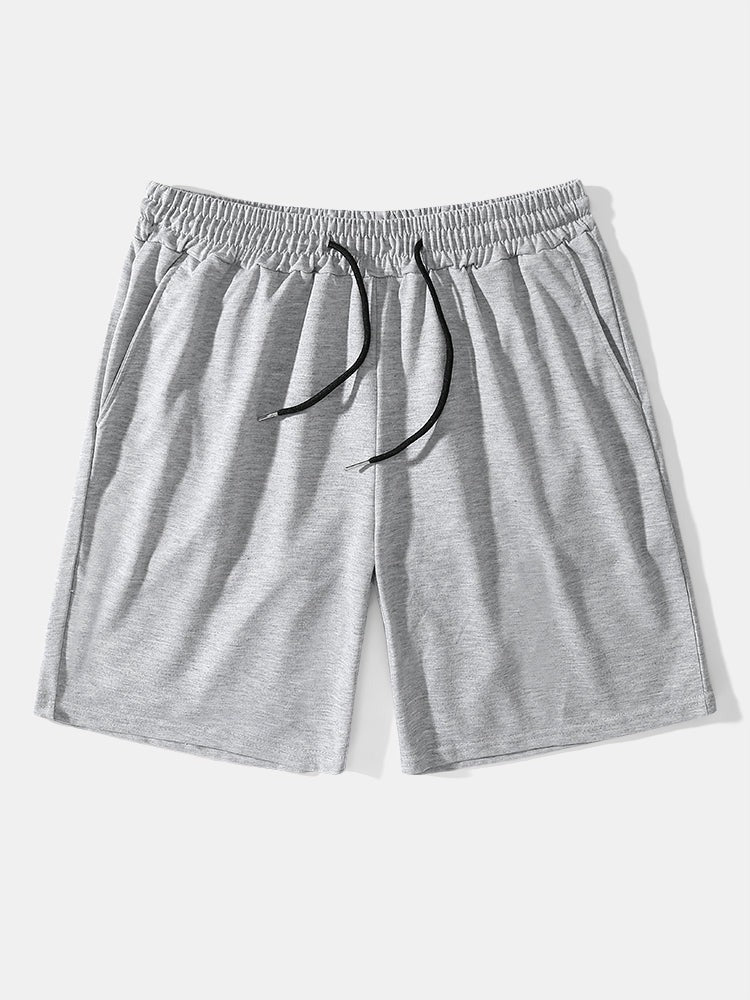 Mid Length Plain Beach Shorts-Waves And Trunks