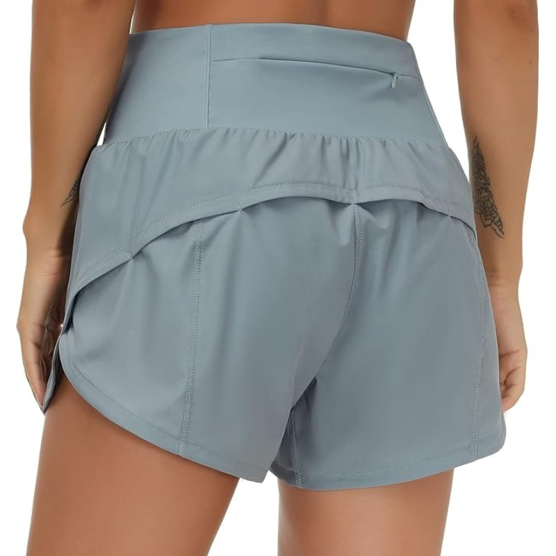 The Active Running Shorts Quick Dry Stretch Fit With Mesh Liner-Waves And Trunks