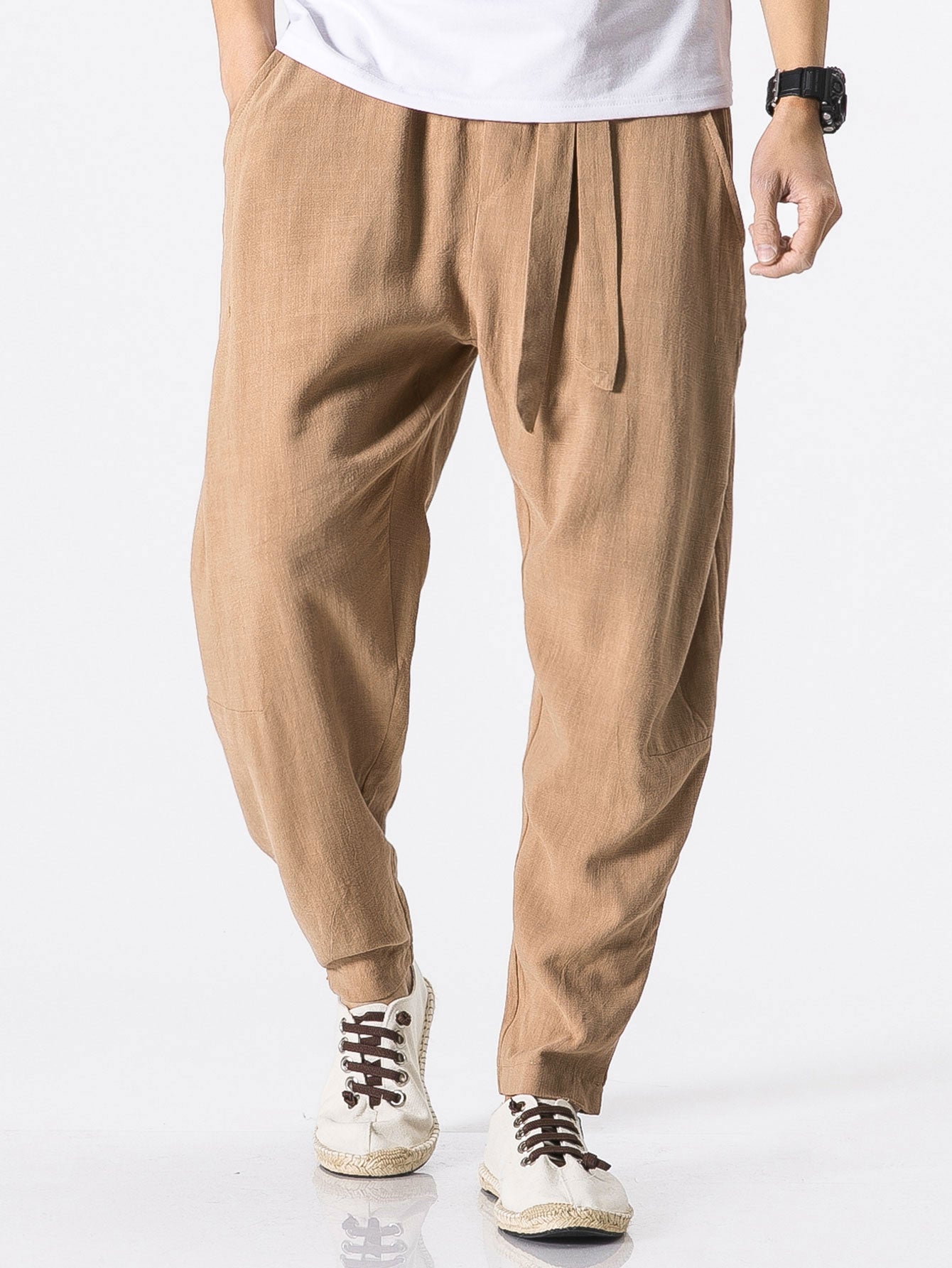 Harem Pants With Detachable Belt-Waves And Trunks