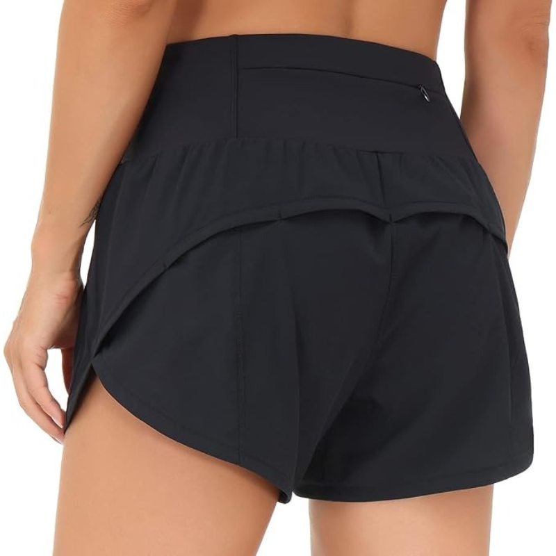 The Active Running Shorts Quick Dry Stretch Fit With Mesh Liner-Waves And Trunks