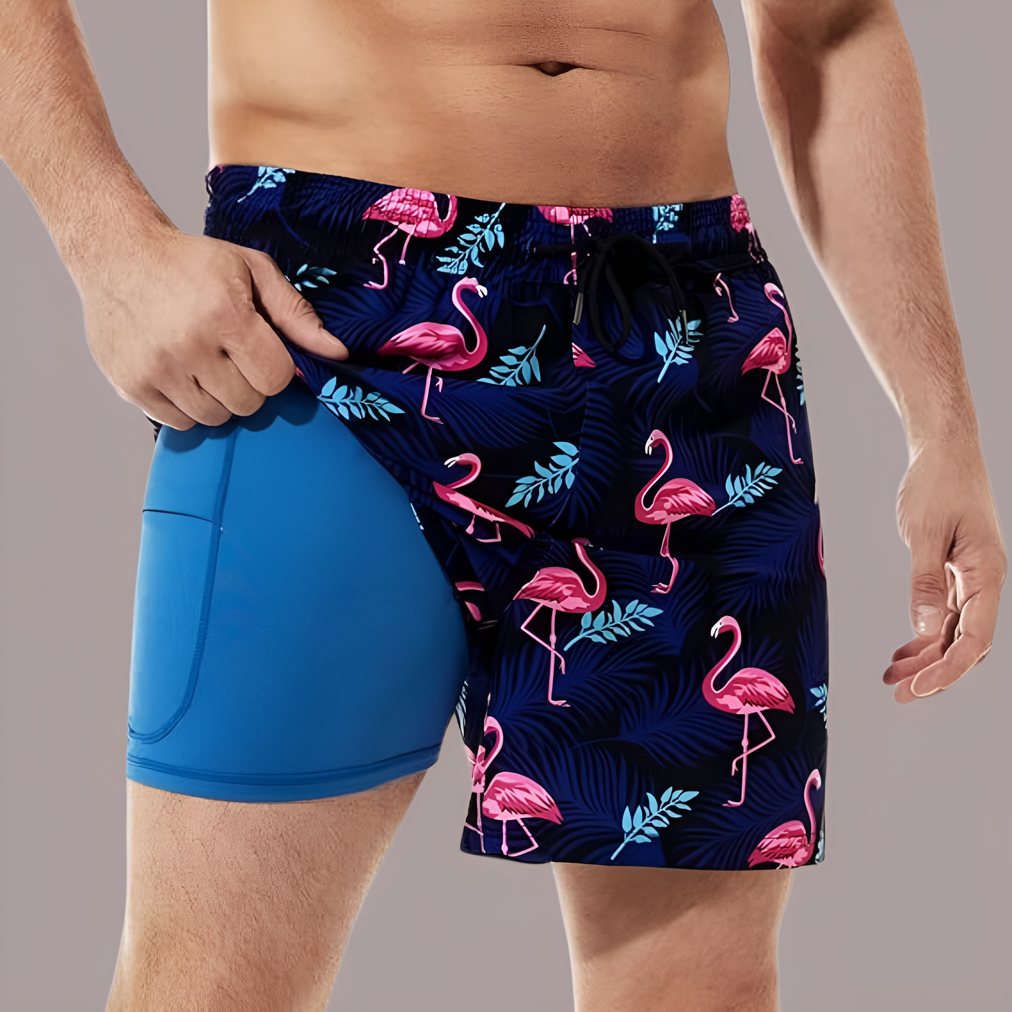 Swim Trunks Swim Shorts for Men Quick Dry 5 inch Inseam