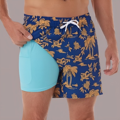 Swim Trunks Swim Shorts for Men Quick Dry 5 inch Inseam