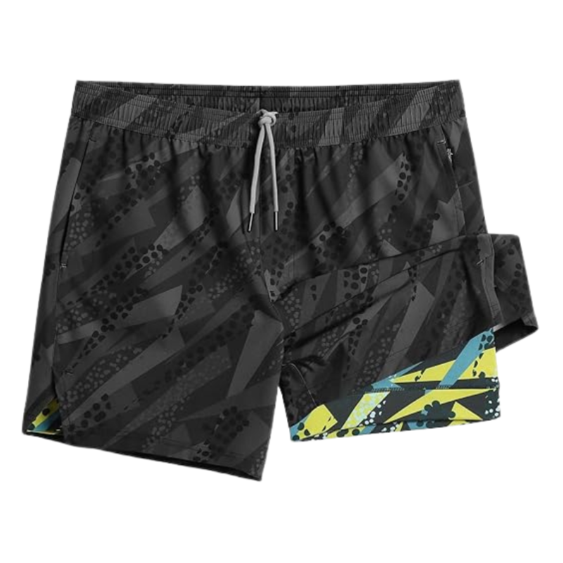 2 In 1 Quick Dry Athletic Shorts – Dual-Layer Comfort and Performance-Waves And Trunks
