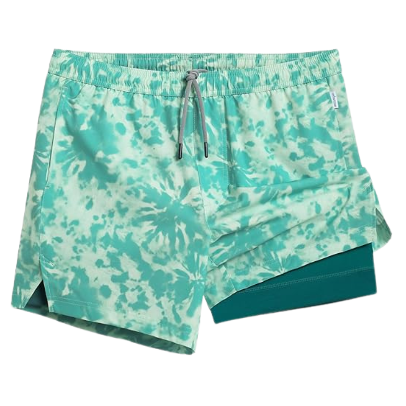 2 In 1 Quick Dry Athletic Shorts – Dual-Layer Comfort-Waves And Trunks