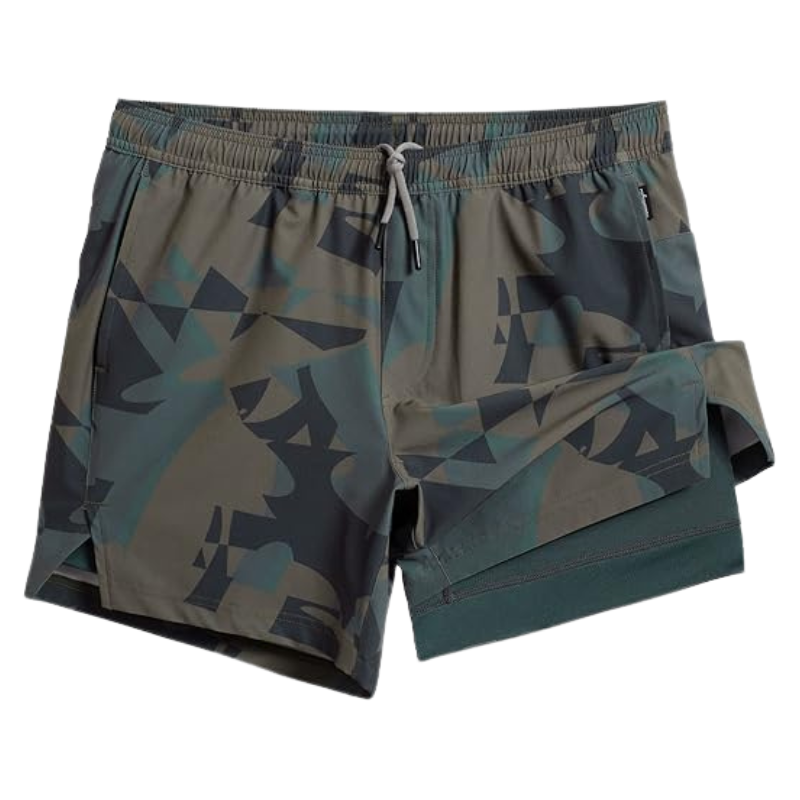 2 In 1 Quick Dry Athletic Shorts – Dual-Layer Comfort-Waves And Trunks