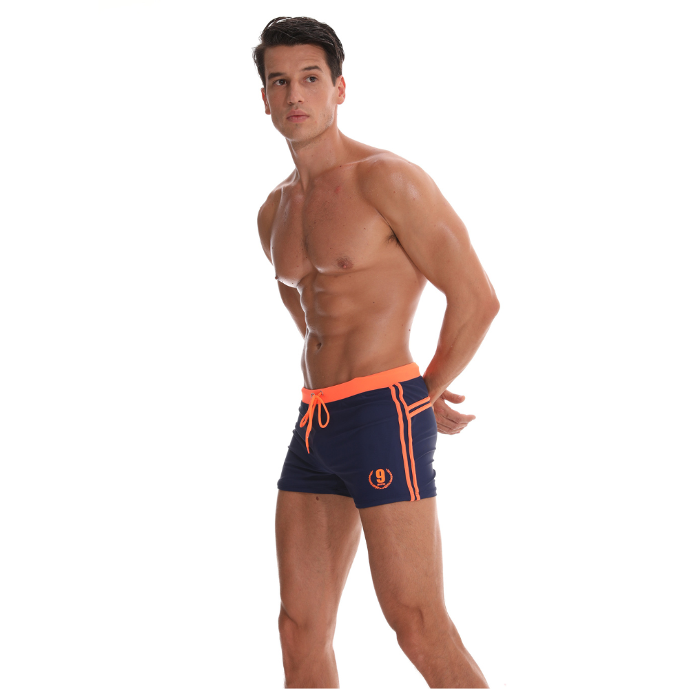 Navy Blue String Summer Brief-Waves And Trunks
