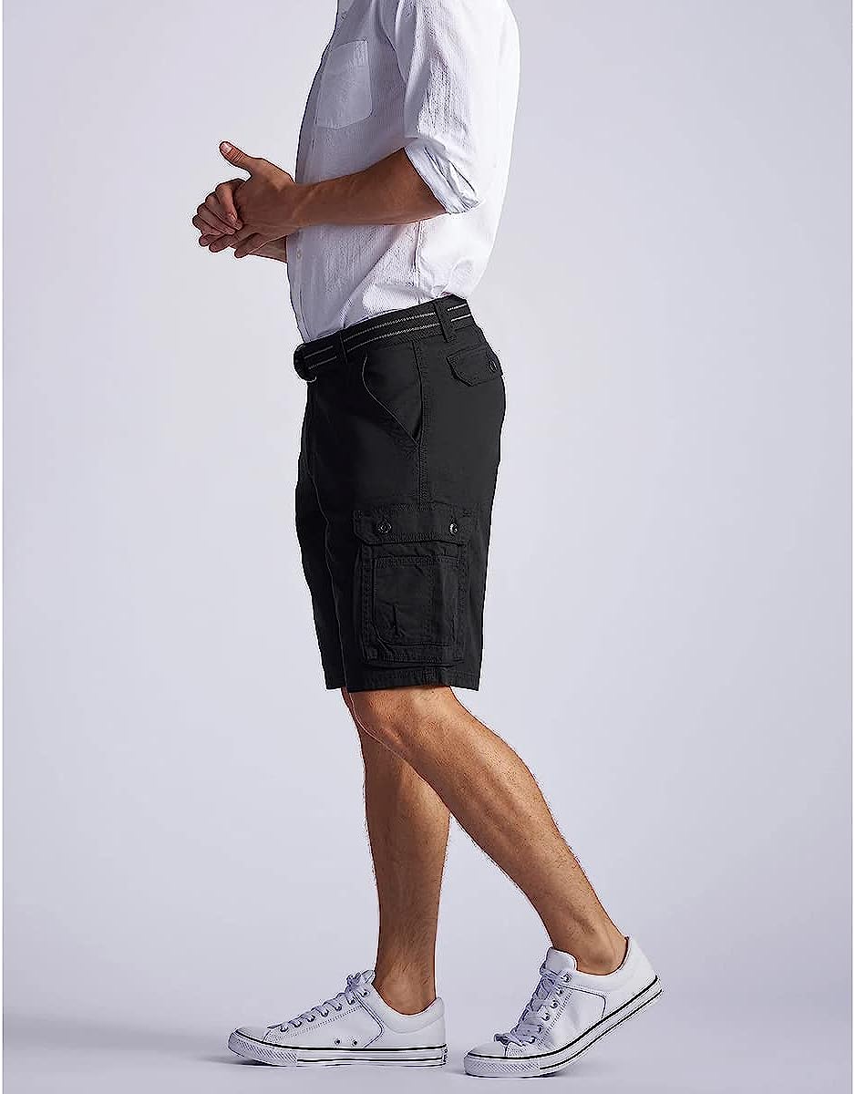 Loose Fit With Belt Utility Cargo Shorts-Waves And Trunks