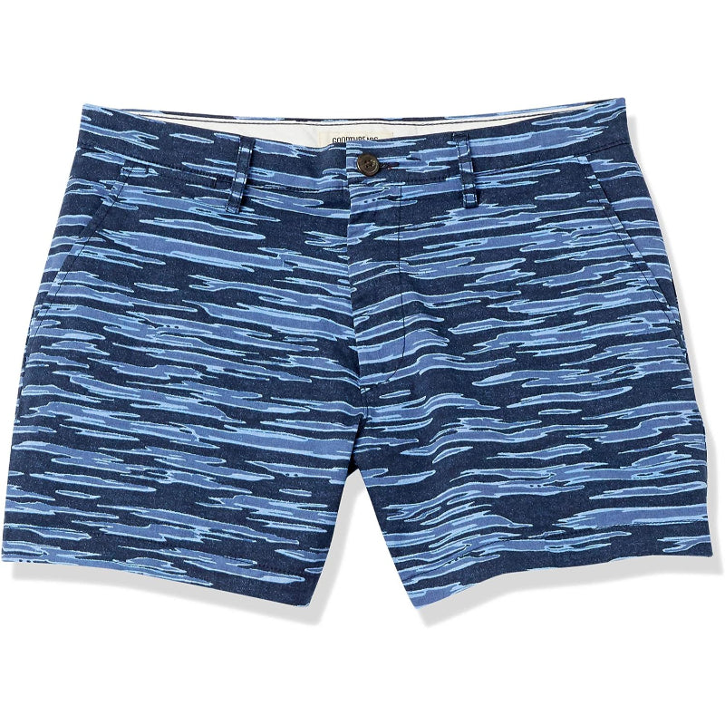 Slim Fit Flat Stretch Chino Short-Waves And Trunks