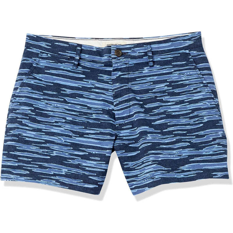 Slim Fit Flat Stretch Chino Short-Waves And Trunks