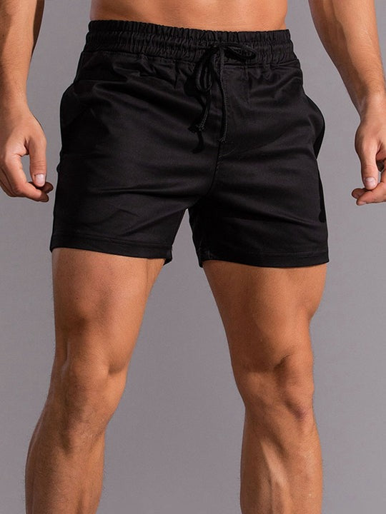 3 Pieces Workout Drawstring Beach Shorts-Waves And Trunks