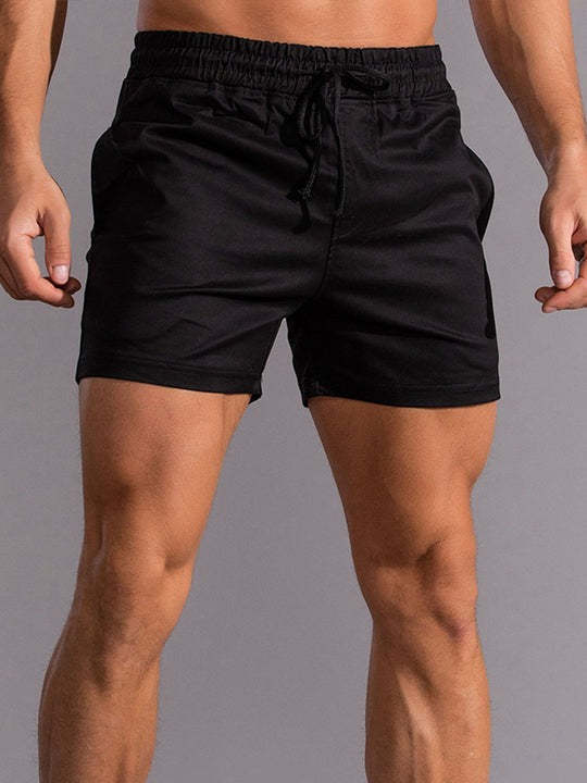 3 Pieces Workout Drawstring Beach Shorts-Waves And Trunks