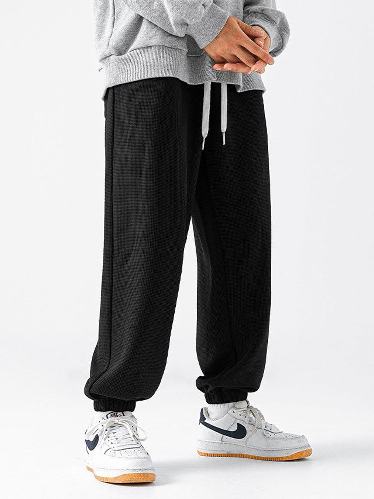 Embroidery Waffle Joggers-Waves And Trunks