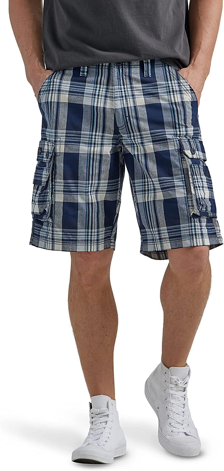 Cargo Shorts With Coordinating Belt-Waves And Trunks