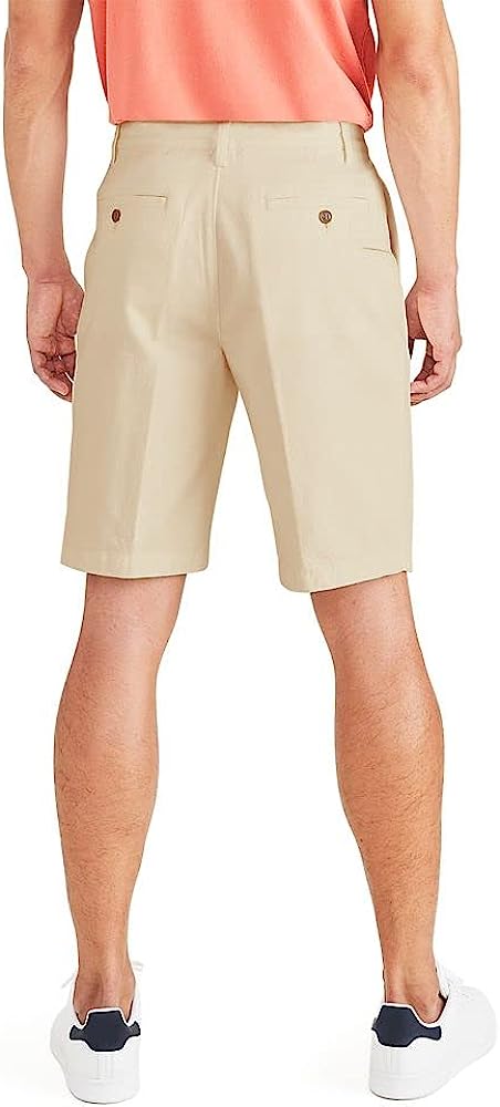 Classic Fit Shorts With Zip Fly And Welt Pockets-Waves And Trunks