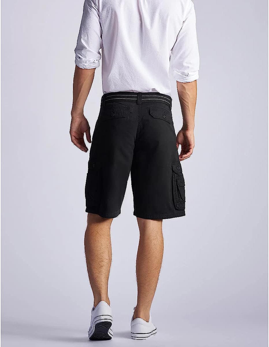 Loose Fit With Belt Utility Cargo Shorts-Waves And Trunks