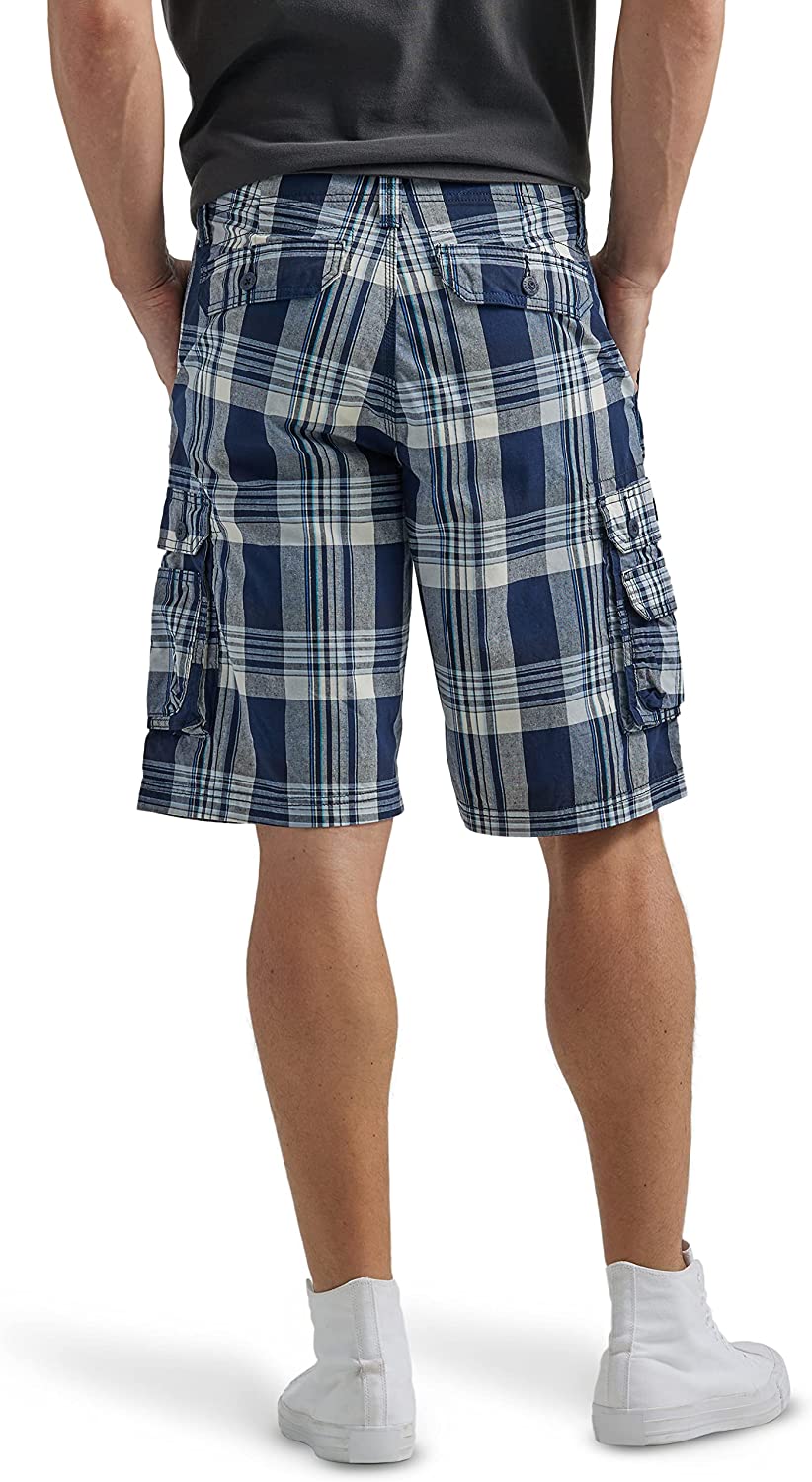 Cargo Shorts With Coordinating Belt-Waves And Trunks