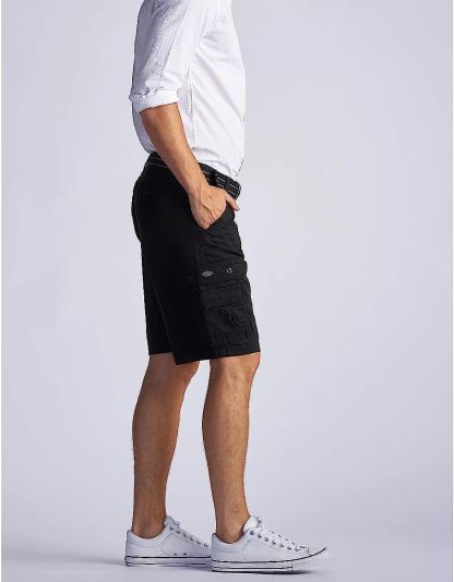 Loose Fit With Belt Utility Cargo Shorts-Waves And Trunks