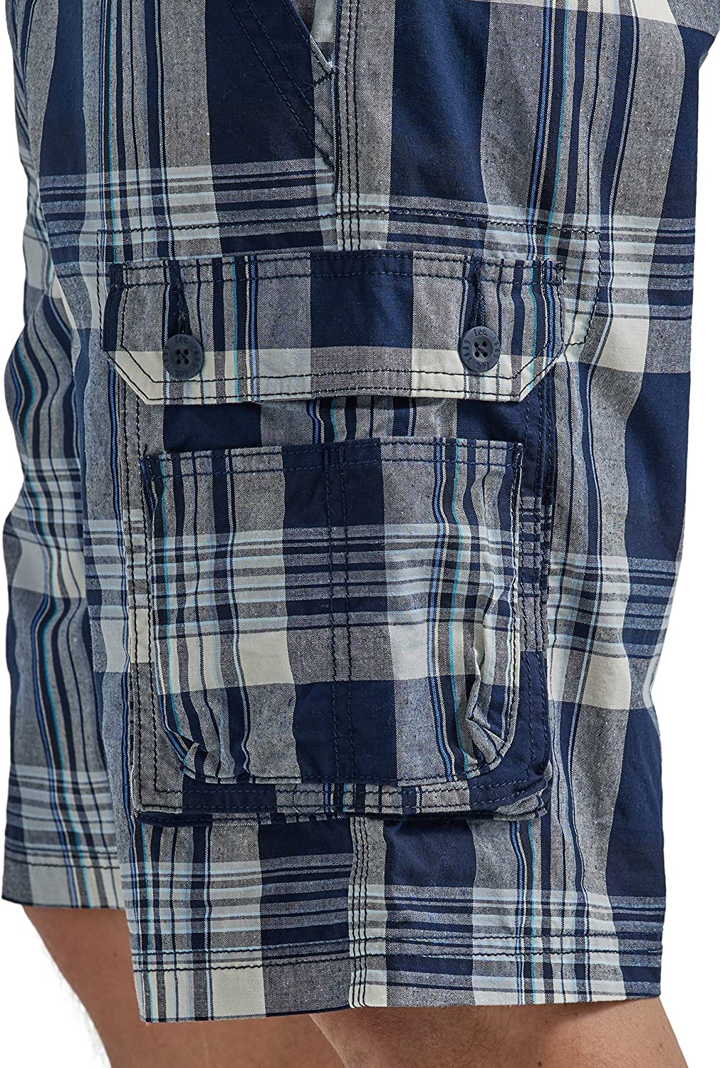 Cargo Shorts With Coordinating Belt-Waves And Trunks