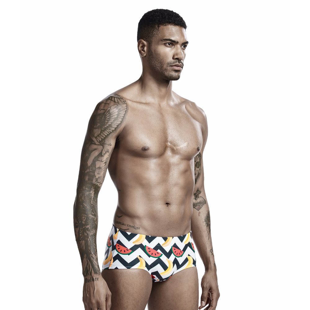 Banana-melon String Summer Brief-Waves And Trunks