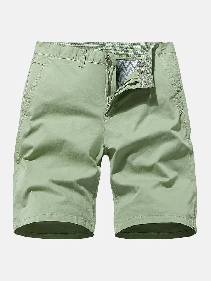Plain Chino Shorts With Pocket-Waves And Trunks