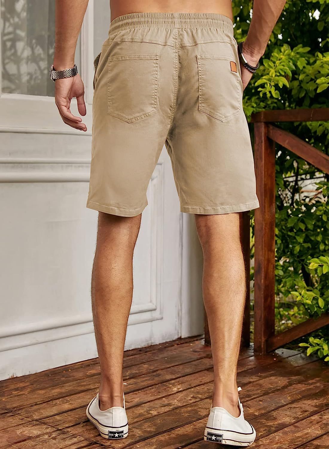 Flex Twill Chino Beach Stretch Shorts-Waves And Trunks