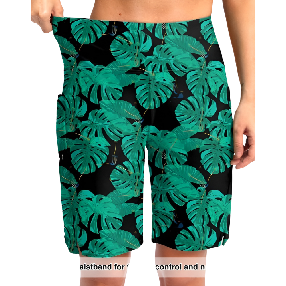 Floral Print Shorts Pockets – Quick Dry and Comfortable-Waves And Trunks